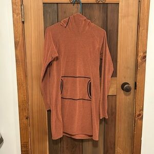 Melanzana Fleece Dress - Terracotta - Size M
